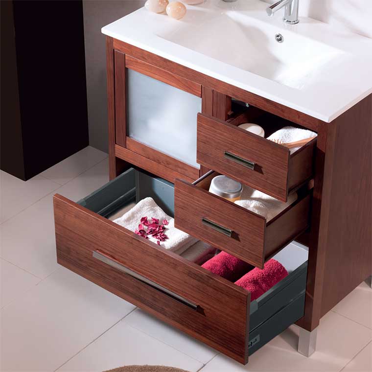 Mueble de baño con lavabo Harbor natural 80x46 cm