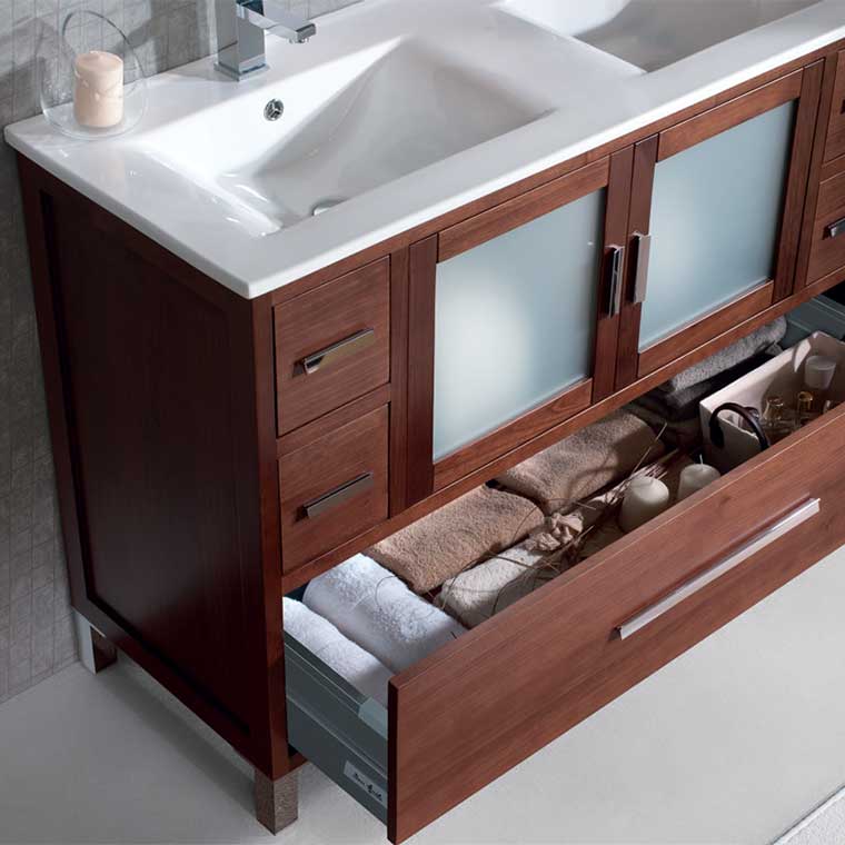 Encimera da madera con lavabo integrado 7mm - Art&Bath