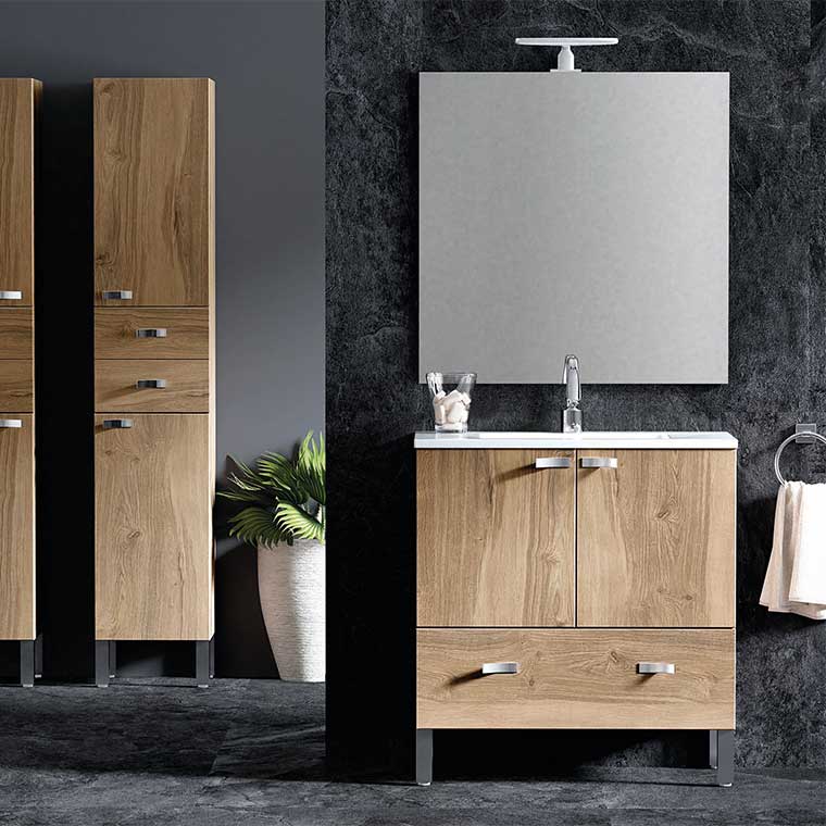 ▷ Muebles y armarios baño con espejo