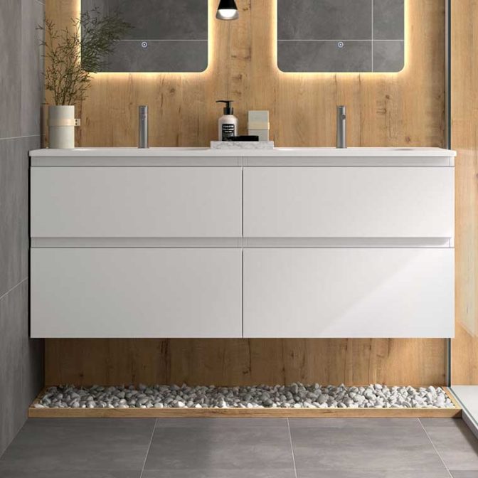 Mueble de Baño Bajo 4 cajones 120 y 140 cm. Carmen de Avila Dos