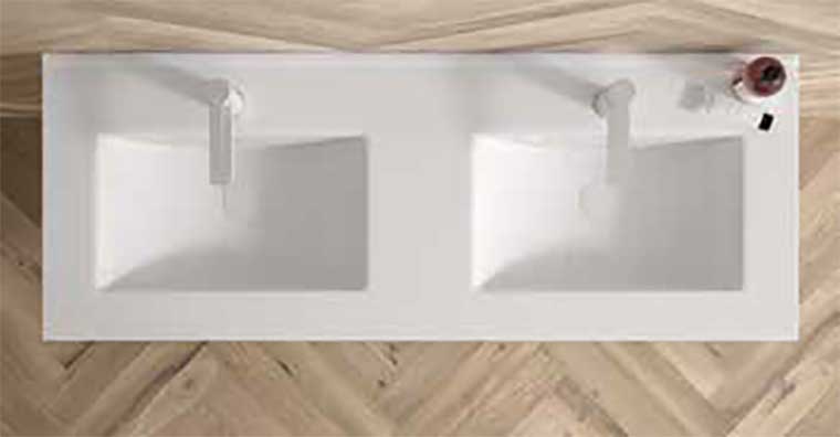 Lavabo Encastrado Plus Porcelana Doble Seno